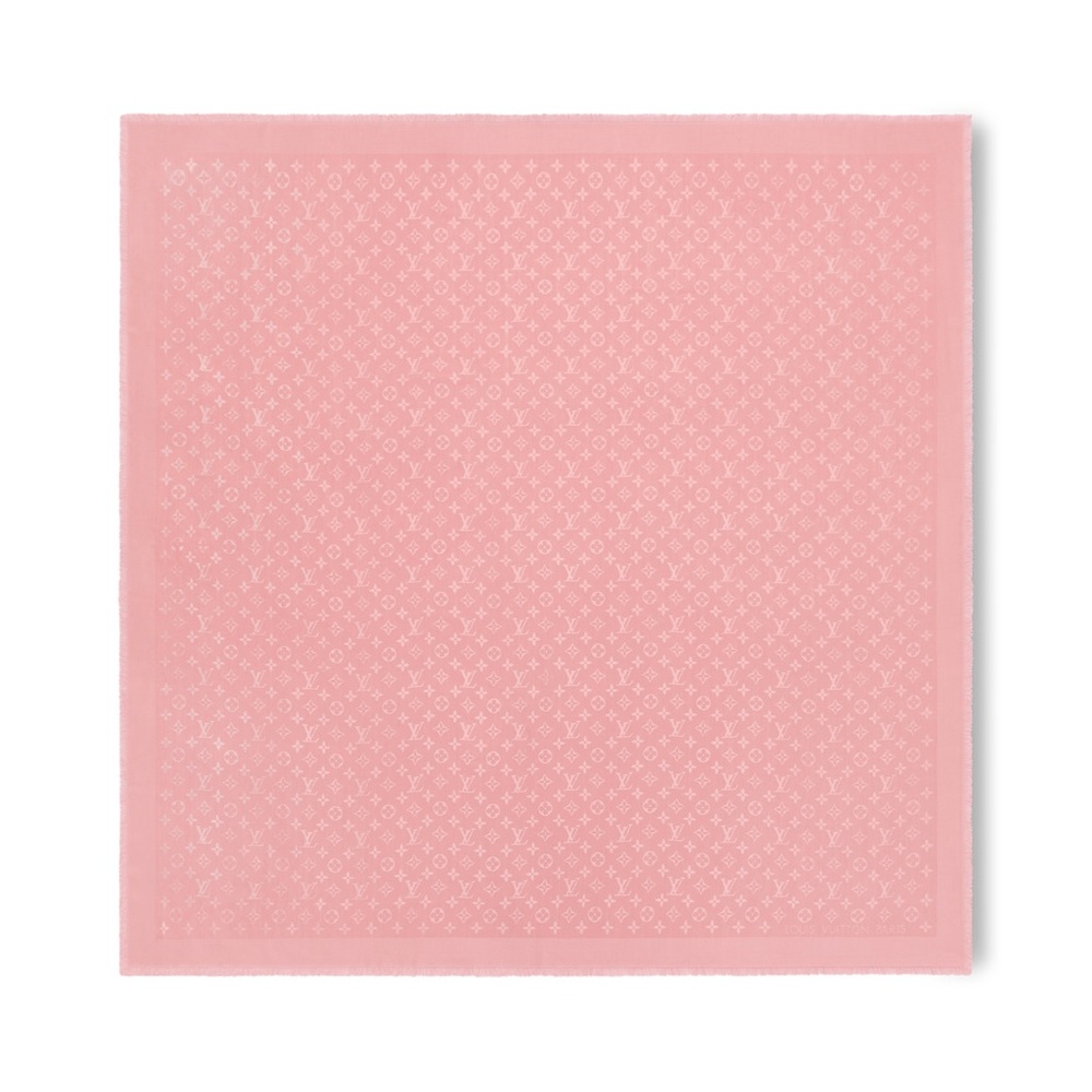 Louis Vuitton Monogram Classic Shawl Rose Pale